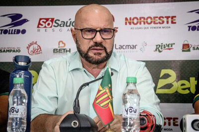 Após vexame no Maranhense, Sampaio anuncia com Zé Augusto