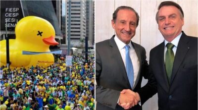 Bolsonaro “lança” pedra fundamental, Flávio Dino diz que já entregou centenas de escolas