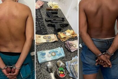 Polícia prende dois homens por tentativa de homicídio e apreende armas e drogas em São Bento