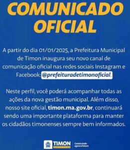 Ex-prefeita não deixou nem Instagram da Prefeitura de Timon