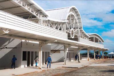 Brandão vistoria obra do novo Terminal de Passageiros da Baixada