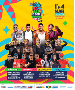 Venha curtir o Carnaval de Caxias… Atrações shows… Segurança… Excelente hospitalidade… Gastronomia maravilhosas!!!