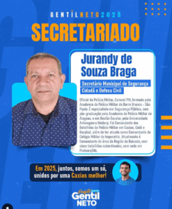 Gentil Neto anunciou Jurandy de Souza Braga para comandar a Secretaria de Segurança em sua Gestão…