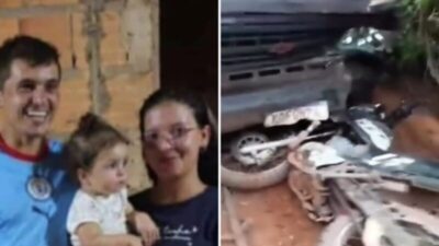 Pai, mãe e filha morrem em grave acidente na zona rural de Arame