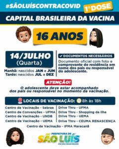 Prefeitura de São Luís já aplicou 800 mil doses de vacinas contra a Covid-19