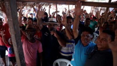 Vereador Elizeu Tantan e Ana Lívia mostram força política ao serem recebidos com alegria e festa no povoado Ilha das Cotias