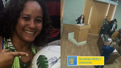 Vereadora de São Luís vai a tribuna para vender bola da Copa do Mundo para pagar campanha eleitoral e ataca colegas; veja o vídeo: