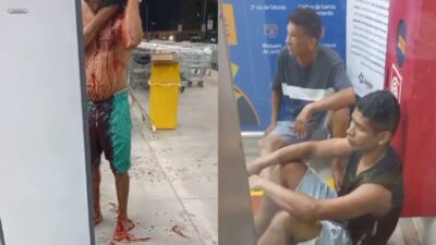 Idoso é esfaqueado no pescoço dentro de supermercado em São Luís; veja o vídeo: