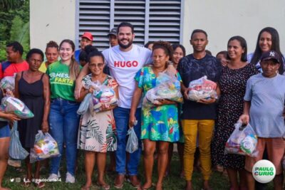 TURILÂNDIA COMEMORA A SEMANA DA PÁSCOA ENTREGANDO CESTAS BÁSICAS E PEIXES À COMUNIDADE.