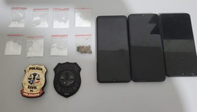Homem é preso por tráfico de drogas durante festejo no interior do Maranhão