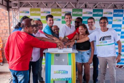 Fernando Braide acompanha início das obras do Programa Asfalto Novo no Residencial Luiz Bacelar