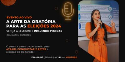 Especialista em Oratória promove aula para classe política; saiba como participar