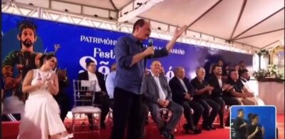 Julinho dá exemplo de boa política durante solenidade em Ribamar