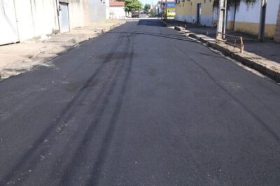 SEINFRA: Obras de pavimentação asfáltica avançam em Timon