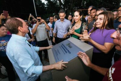 Dr. Julinho entrega praça em Guarapiranga, na Zona Rural de Ribamar