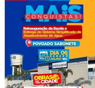 Em São Domingos do Maranhão Sabonete ganha obras físicas