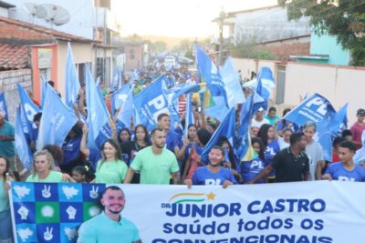 Júnior Castro mostra força ao lançar candidatura a vereador com “arrastão” em Vargem Grande