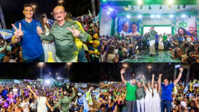 Julinho e Natércio oficializam candidaturas na maior convenção da história de São José de Ribamar