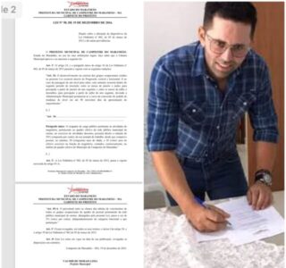 Professor de Campestre mostra em vídeo lei do ex-prefeito Valmir Morais que tirou direitos dos professores e da educação