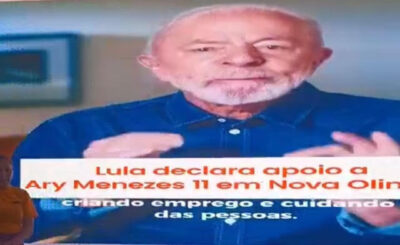 Justiça proíbe uso da imagem de Lula em campanha de Ary Menezes em Nova Olinda