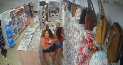Mulher com criança de colo esfaqueia outra dentro de loja na Estrada de Ribamar
