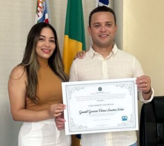 Vereador mais votado da história de São Bento, Gentil é diplomado para seu terceiro mandato
