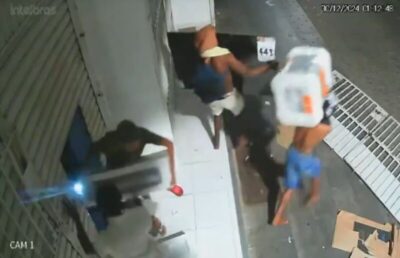 Assista! Bando arromba e furta loja de móveis e eletrodomésticos na Rua Grande, no Centro de São Luís