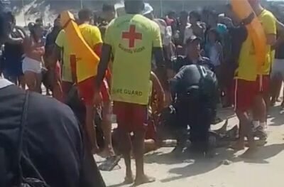 Casal morre afogado na Praia do Olho d’Água; criança é socorrida com vida