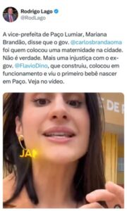 Depois de afrontar Brandão, Rodrigo mira filha de Marcus Brandão