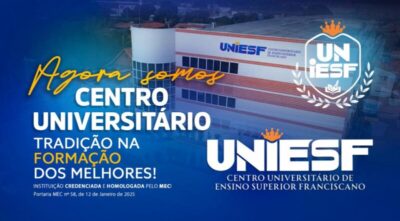 UNIESF passa a emitir seus próprios diplomas e reforça autonomia acadêmica