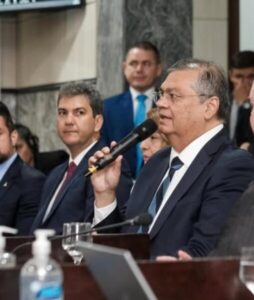 Dino e Braide se encontram em abertura dos trabalhos do TJ