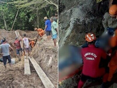 VÍDEO: Pai e filho morrem soterrados durante construção de poço no Maranhão