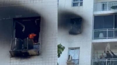 ASSISTA! Incêndio consome apartamento em condomínio de luxo no Cohafuma, em São Luís