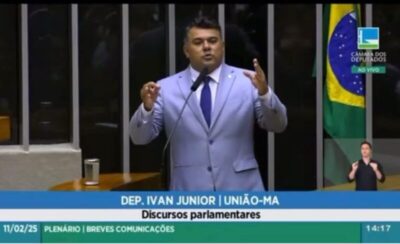 Em seu primeiro discurso, Ivan Júnior pede fim da escala 6×1 e isenção de impostos para trabalhadores