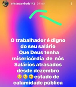 Com dois meses de salários atrasados, médica recorre às redes sociais para tentar receber em Estreito