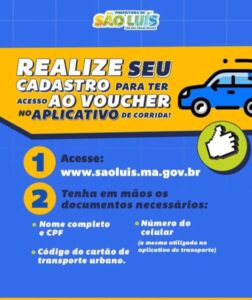 Veja como acessar corridas de aplicativos gratuitas pagas pela Prefeitura de São Luís