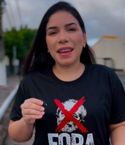 Mariana Carvalho chama população para adesivaço #ForaLula