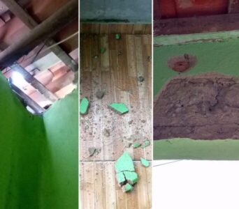 Raio atinge casa, queima eletrodomésticos, destrói paredes e telhas e assusta moradores em Olinda Nova do Maranhão
