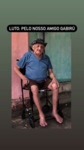 Morre em Poção de Pedras, aos 113 anos, “Gabiru”, o homem mais velho do mundo