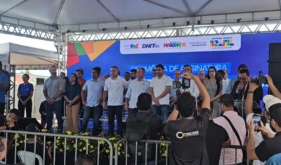 Pré-candidatos ao Senado dividem palanque em entrega de ponte no Maranhão