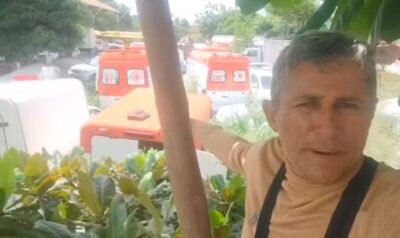 Morador mostra “cemitério” de ambulâncias do SAMU em Caxias do Maranhão