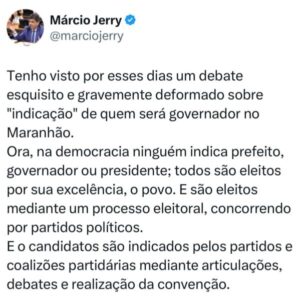 Márcio Jerry e a ladainha que não convence mais