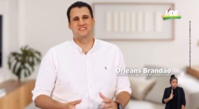 Orleans Brandão em inserção do MDB na TV para os 217 municípios do…