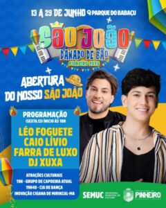 São João de Pinheiro terá abertura oficial nesta sexta-feira (13), com muitas atrações culturais e mega show com cantor Léo Foguete
