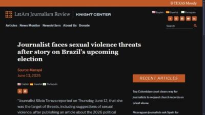 Imprensa americana repercute ataque à jornalista Sílvia Tereza divulgado pelo Marrapá
