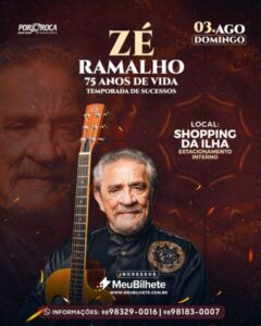 Zé Ramalho retorna a São Luís para show histórico após 7 anos