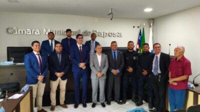 Presidente da Câmara de Raposa recebe novos secretários municipais de Segurança