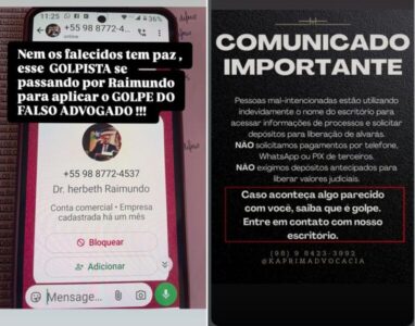 Em São João Batista, bandidos clonam números, gastam R$ 6 mil em app de vereador e usam nome de advogado falecido para aplicar golpes