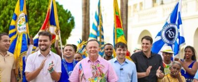 Brandão recebe escolas de samba e anuncia investimentos e ensaios