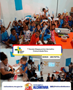 Prefeitura de Alcântara leva saúde bucal a alunos da Escola Chapeuzinho Vermelho